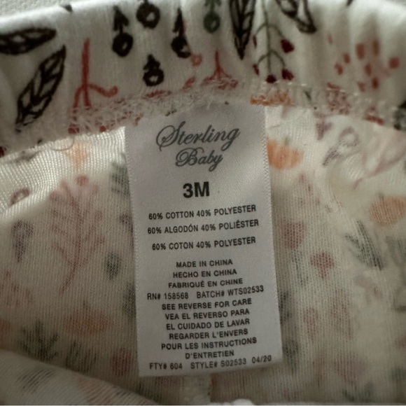 Baby Girl 3 Months Fox Bodysuit Footed Pants Headband Set Outfit Fall Pumpkin - Picture 4 of 4